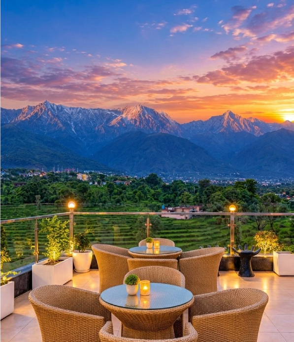 The Abode Dharamshala lounge